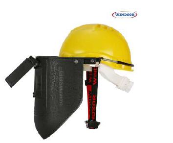 WINDSOR,Spring Loaded Welding Shield with Safety Helmet(Ratchet)