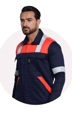 TARAPRO Ncredible FR Jacket 100% Cotton, 350gsm, Satin Excellent molten iron protection- High performance FR clothing recommended