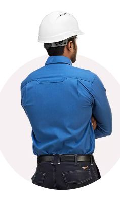 TARAPRO,Gran FR Shirt Viscose, Aramid, Antistatic, 190gsm, Twill Ground breaking innovation in arc resistant clothing-Unmatched protection, ultimate comfort, uncompromised style