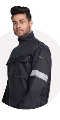 TARAPRO,MAHAN FR JACKET 2 Layered Modacrylic Aramid Multi Fiber Blend, 430gsm, Rip Stop-Arc flash protective clothing-Sophisticated look, optimal safety