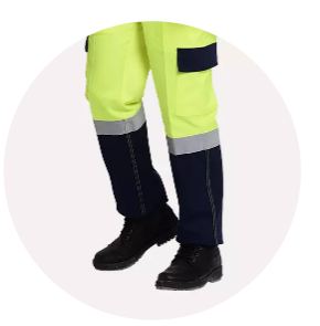 TARAPRO,Edison HI-VIS Trouser Nfr 250gsm Always be in limelight Be seen