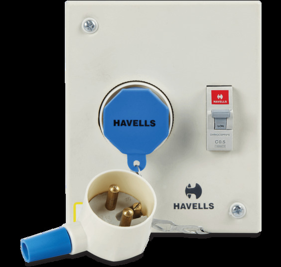 Havells Plug and Socket Box with Plastic Plug SPN - 20A