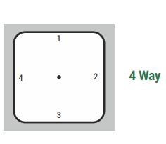 LT Multi Step Switches without OFF - 4 Way - 1, 2, 3 and 4 Poles