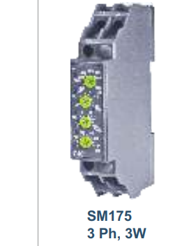 LT Digital Voltage Monitoring Relay Series - SM175 3 Phase 3W - Phase Loss - Phase Sequence Monitoring - Under / Over Voltage