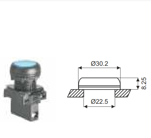 LT Gen Next Illuminated Push Button Actuators - Modular Remote Control Units - Diameter 22.5mm - Multiple Options