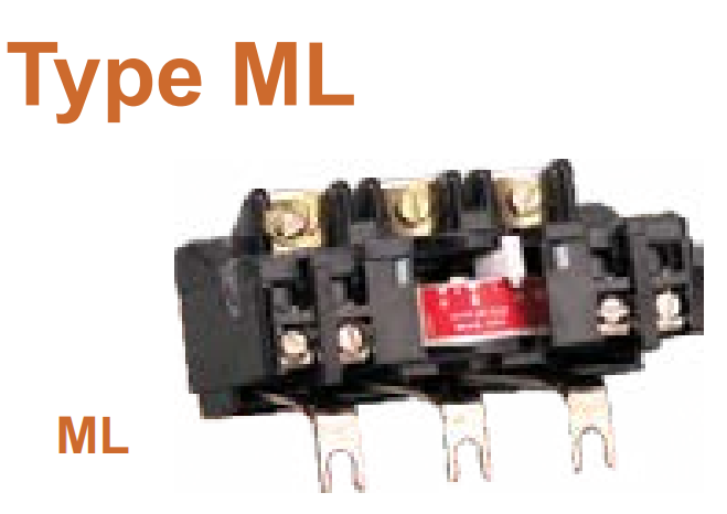 LT Thermal Overload Relays Type ML - Suitable for Direct Operated ML 1.5 / 2 / 3 Contactor