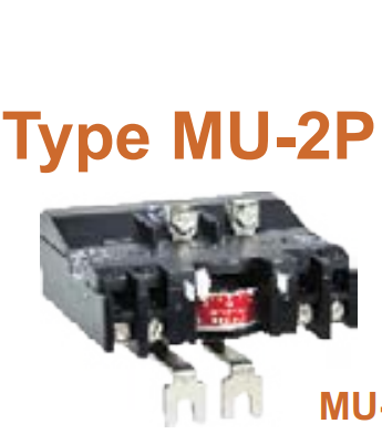 LT Thermal Overload Relays Type MU 2 Pole - Suitable for Direct Mounted MU-2P Contactor