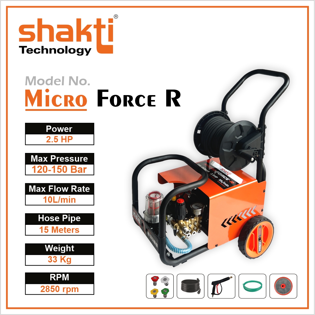 SHAKTI MAKE MICRO FORCE-R PRESSURE WASHER PUMP