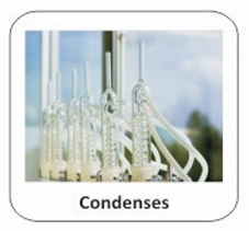 Condenses