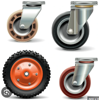 Trolly Wheels Castors & Wheels - PP & PU - Fiber - Nylon - UHMV - Rubber - CI