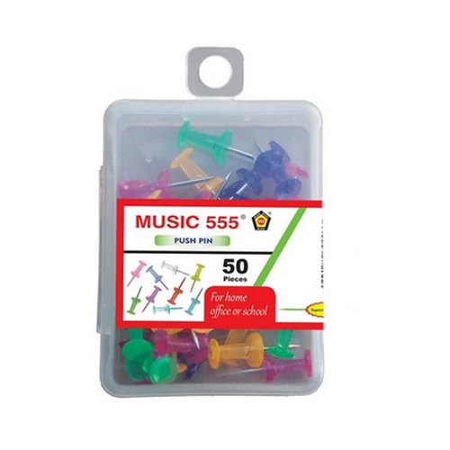 Music555 Push Pin Box (Pack of 50)