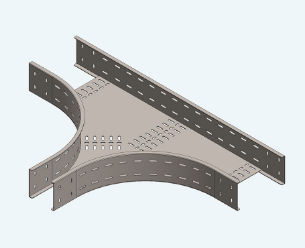 Perforted Uniqual Tee Tray - Cable Tray System