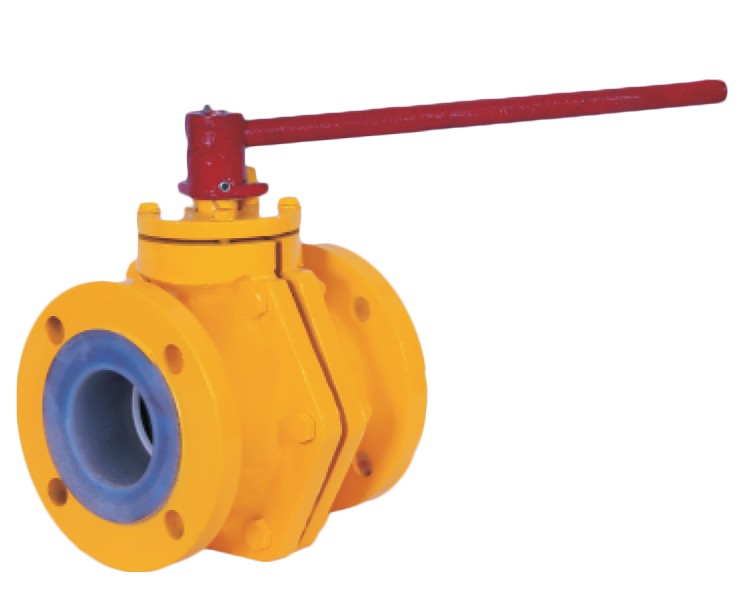 BJ Teflon  FEP/PFA Lined Ball Valve