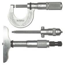 Micrometers(0-25 MM& 2 NOS ,25-50 MM &1 NO,50-75 MM& 1 NO,0-100 MM&1 No,0-6"&1 NO,400-600 & 1 NO,300-500 & 1 NO,900-1000,1 No) -Measuring Instruments