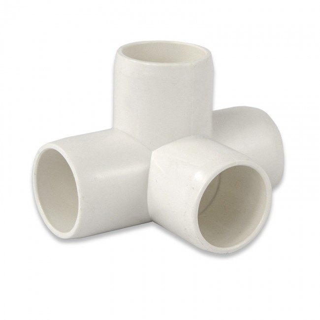 Pipe 3 Way and 4 Way Fittings