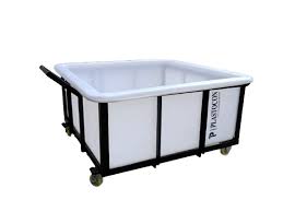 Plastocon Plastic Square Trolley Containers  Capacity 150 Litres to 550 Litres