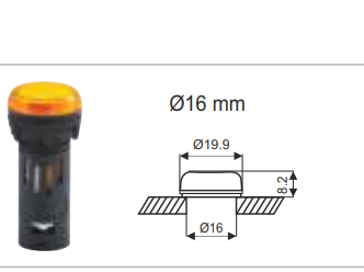 LT Gen Next LED Indicator - Modular Remote Control Units - Diameter 16mm 22.5mm - Product Image