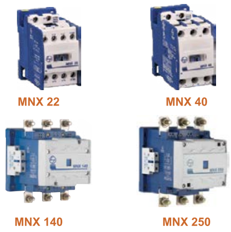 LT 3 Pole Power Contactors - Type MNX - AC3 Range 9A to 650A - Product Image