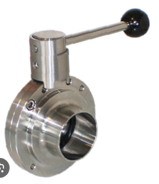 Sanitary t/c Butterfly Valve - Loop Valve - Aseptic Application Valve - DN 08-100 (in OD & NB) - Product Image