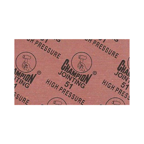 Champion Compressed Asbestos Free Fibre Jointing Sheets & Gasket - 51 High Pressure - Brown/Grey - Product Image 2
