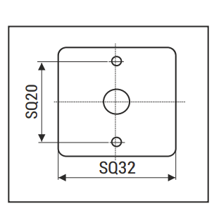 LT Rotary Switch Accessories - Front Plate - Handles & Knobs - Script Plate - Mounting Plates - Mounting Boxes - Shrouding Cover - Product Image 2