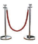 Udyogi Ball Head Rope Barrier SS Crowd Safety - Product Image 2