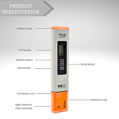 Digital Pocket Ph Meter PH-80 HM - Product Image 2